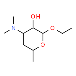 Pyran-3-ol, 4-(dimethylamino)-2-ethoxytetrahydro-6-methyl- (7CI)结构式