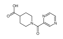 1-(Pyrazine-2-carbonyl)-piperidine-4-carboxylicacid structure