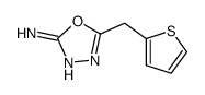 5-(thiophen-2-ylmethyl)-1,3,4-oxadiazol-2-amine Structure