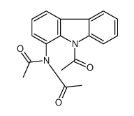 N-acetyl-N-(9-acetylcarbazol-1-yl)acetamide Structure