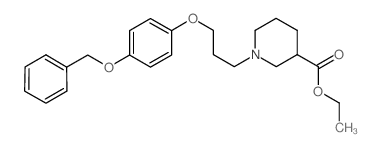 ETHYL 1-(3-(4-(BENZYLOXY)PHENOXY)PROPYL)PIPERIDINE-3-CARBOXYLATE structure