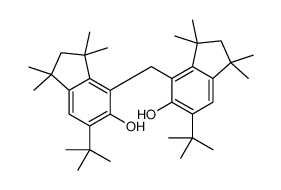 4,4'-methylenebis[6-(tert-butyl)-1,1,3,3-tetramethylindan-5-ol] Structure