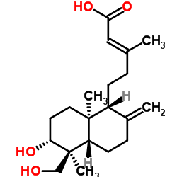 [1R-[1ALPHA(E),4ABETA,5BETA,6ALPHA,8AALPHA]]-5-[十氢-6-羟基-5-(羟基甲基)-5,8A-二甲基-2-亚甲基-1-萘基]-3-甲基-2-戊烯酸图片