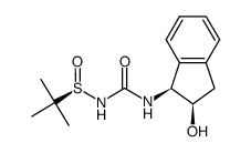 (R)-N-((1S,2R)-2-hydroxy-2,3-dihydro-1H-inden-1-ylcarbamoyl)-tert-butanesulfinamide Structure