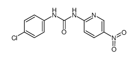 N-(4-chloro-phenyl)-N'-(5-nitro-[2]pyridyl)-urea结构式