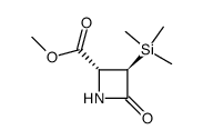 (3S,4R)-3-(trimethylsilyl)-2-oxoazetidine-4-carboxylic acid methyl ester Structure