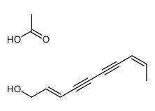 (2E,8E)-2,8-Decadiene-4,6-diyn-1-ol acetate结构式