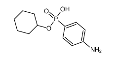 p-aminophenylphosphonyloxy cyclohexane Structure