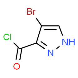 4-Bromo-1H-pyrazole-3-carbonyl chloride结构式