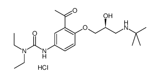 (S)-(-)-Celiprolol Hydrochloride Structure