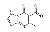 5-methyl-6-nitro-1H-[1,2,4]triazolo[1,5-a]pyrimidin-7-one结构式