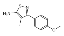 3-(4-METHOXYPHENYL)-4-METHYLISOTHIAZOL-5-AMINE picture