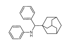 N-(α-Adamant-1-ylbenzyl)-anilin Structure