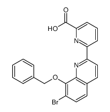 6-(7-bromo-8-phenylmethoxyquinolin-2-yl)pyridine-2-carboxylic acid Structure