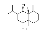 (1S,8aS)-2-isopropyl-4a-methyl-8-methylenedecahydronaphthalene-1,4-diol结构式