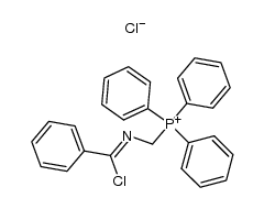 N-[(triphenylphosphonio)methyl]benzimidoyl chloride结构式