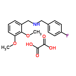 1-(2,3-Dimethoxyphenyl)-N-(4-fluorobenzyl)methanamine ethanedioate (1:1)结构式