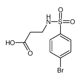 3-{[(4-BROMOPHENYL)SULFONYL]AMINO}PROPANOIC ACID structure