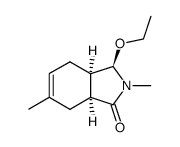 1H-Isoindol-1-one,3-ethoxy-2,3,3a,4,7,7a-hexahydro-2,6-dimethyl-,(3alpha,3abta,7abta)-(9CI)结构式