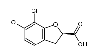 (R)-6,7-dichloro-2,3-dihydrobenzofuran-2-carboxylic acid Structure