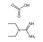 N,N-diethyl-guanidine, nitrate Structure