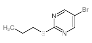 5-溴-2-(丙基硫代)嘧啶结构式