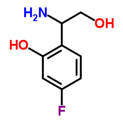 2-(1-Amino-2-hydroxyethyl)-5-fluorophenol Structure