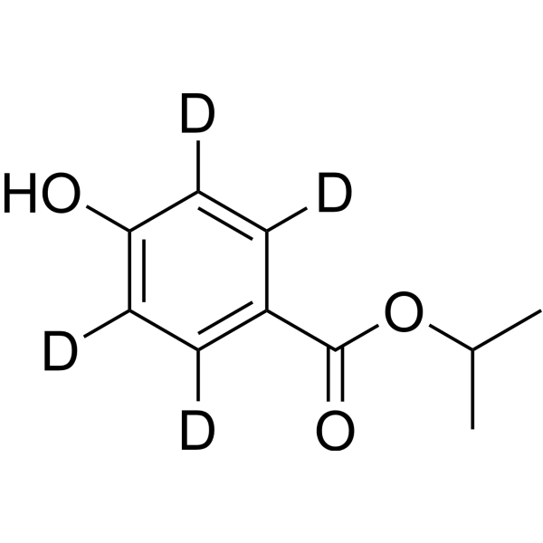 Isopropyl 4-hydroxybenzoate-d4 Structure