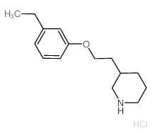 3-[2-(3-Ethylphenoxy)ethyl]piperidine hydrochloride Structure