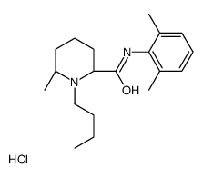 (2S,6S)-1-butyl-N-(2,6-dimethylphenyl)-6-methylpiperidine-2-carboxamide,hydrochloride结构式