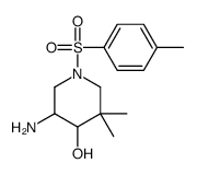 5-AMINO-3,3-DIMETHYL-1-TOSYLPIPERIDIN-4-OL Structure