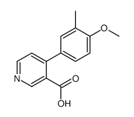 4-(4-methoxy-3-methylphenyl)pyridine-3-carboxylic acid Structure