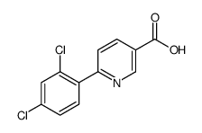 6-(2,4-dichlorophenyl)pyridine-3-carboxylic acid结构式