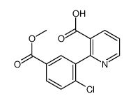 2-(2-chloro-5-methoxycarbonylphenyl)pyridine-3-carboxylic acid Structure