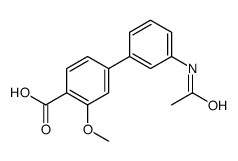 4-(3-acetamidophenyl)-2-methoxybenzoic acid结构式