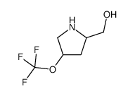 [4-(Trifluoromethoxy)-2-pyrrolidinyl]methanol结构式