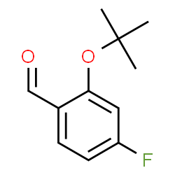 2-tert-Butoxy-4-fluorobenzaldehyde Structure