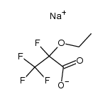 sodium 2-ethoxy-2,3,3,3-tetrafluoropropanoate结构式