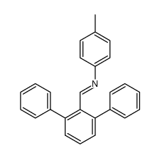 N-[(2,6-diphenyl)benzylidene]-p-toluidine Structure