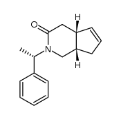 (-)-(1S,6R,1'S)-3-(1'-phenylethyl)-3-azabicyclo[4.3.0]non-7-en-4-one Structure