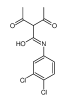 2-acetyl-N-(3,4-dichlorophenyl)-3-oxobutanamide结构式