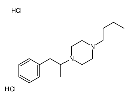 1-butyl-4-(1-phenylpropan-2-yl)piperazine,dihydrochloride Structure