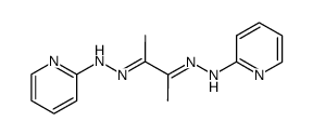 2,3-Butanedione bis[(pyridin-2-yl)hydrazone]结构式