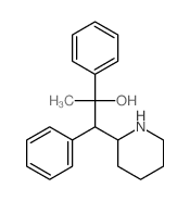 2-Piperidineethanol, a-methyl-a,b-diphenyl- structure