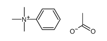 trimethyl(phenyl)azanium,acetate Structure