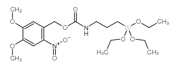 nitroveratryloxycarbonylamidopropyltriethoxysilane,10 in tetrahydrofuran结构式