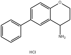 6-Phenyl-3,4-dihydro-2h-1-benzopyran-4-amine hydrochloride Structure