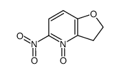 5-nitro-2,3-dihydrofuro[3,2-b]pyridine N-oxide Structure