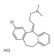 [(3Z)-3-(2-chloro-5,6-dihydrodibenzo[1,3-e:1',2'-f][7]annulen-11-ylidene)propyl]-dimethylazanium,chloride Structure