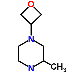 3-甲基-1-(氧杂环丁烷-3-基)哌嗪结构式